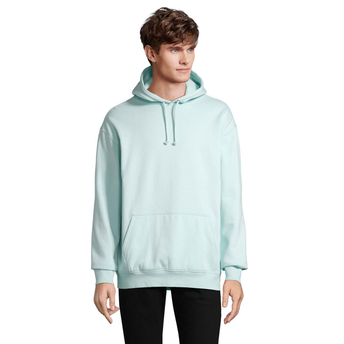 Sweat à capuche unisexe personnalisable CONDOR Bleu Arctique